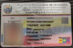 Venezuela Driving License